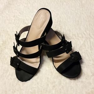 Black Cato Slide in shoes